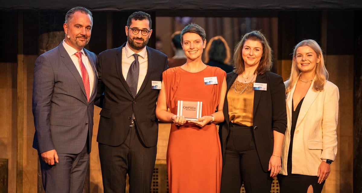 Siegerfoto mit Thomas André Sola, Pascal Bayrak, Nicole Schwan, Susanne Franke und Michèle Ecke-Evers. 