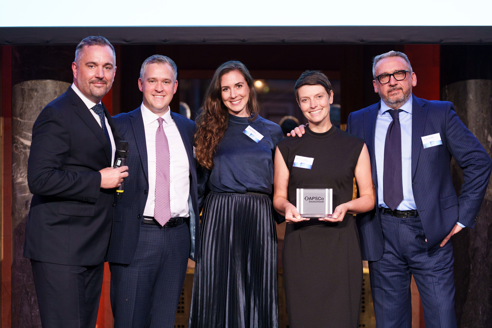 Das Siegerfoto mit Thomas André Sola, Stephen Shorter, Nadja Dubey, Nicole Schwan und Jürgen Schäfer.